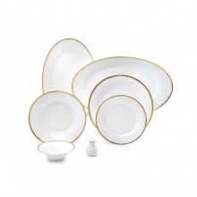 Zarin Iran Shahrzad Royal Gold 35pcs Dinnerware Set