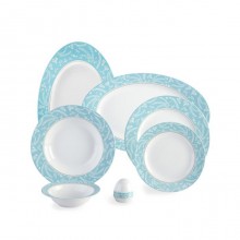 Zarin Iran Italia F Athina Turquoise 28pcs Dinnerware Set