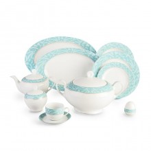 Zarin Iran Italia F Athina Turquoise 102pcs Dinnerware Set