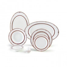 Zarin Iran Italia F Persia Red 28pcs Dinnerware Set