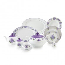 Zarin Iran Italia F Jasmin Violet 102pcs Dinnerware Set