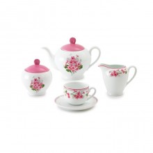 Zarin Iran Italia F Jasmin Pink 17pcs Tea Set