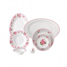 Zarin Iran Italia F Jasmin Pink 28pcs Dinnerware Set