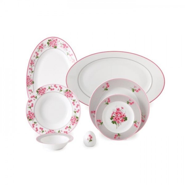 Zarin Iran Italia F Jasmin Pink 28pcs Dinnerware Set