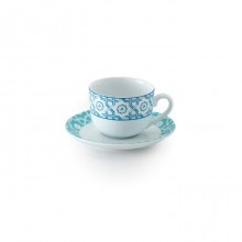 Zarin Iran Italia F Meybod Dark Blue Turquoise 12pcs Tea Set