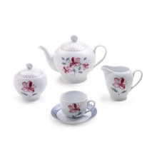 Zarin Iran Italia F Valencia Purple 17pcs Tea Set