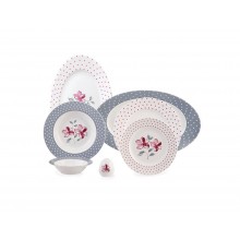 Zarin Iran Italia F Valencia Purple 28pcs Dinnerware Set