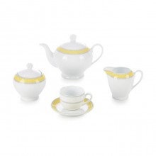 Zarin Iran Italia F Seville Yellow 17pcs Tea Set