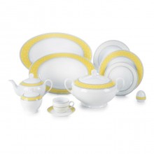 Zarin Iran Italia F Seville Yellow 102pcs Dinnerware Set