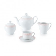 Zarin Iran Italia F Sakura Pink 17pcs Tea Set