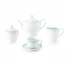 Zarin Iran Italia F Sakura Blue 17pcs Tea Set