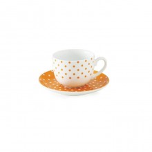 Zarin Iran Italia F Spotty Orange 12pcs Tea Set