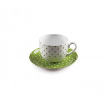 Zarin Iran Italia F Spotty Green 12pcs Tea Set