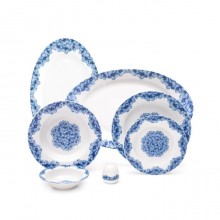 Zarin Iran Italia F Golshid Blue 28pcs Dinnerware Set