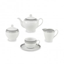 Zarin Iran Italia F Silverliner 17pcs Tea Set