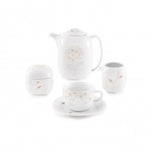 Zarin Iran Quattro Golden Lotus 17pcs Tea Set