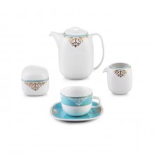 Zarin Iran Quattro Armitage Turquoise 17pcs Tea Set
