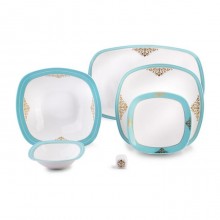Zarin Iran Quattro Armitage Turquoise 27pcs Dinnerware Set