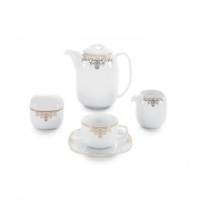 Zarin Iran Quattro Monte Carlo Gold 17pcs Tea Set