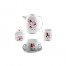 Zarin Iran Quattro Valencia Purple 17pcs Tea Set