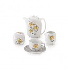 Zarin Iran Quattro Valencia Yellow 17pcs Tea Set
