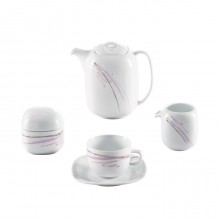Zarin Iran Quattro Alba Platinum 17pcs Tea Set