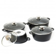 Kavir Cookware Classic 8Pcs Cookware Set