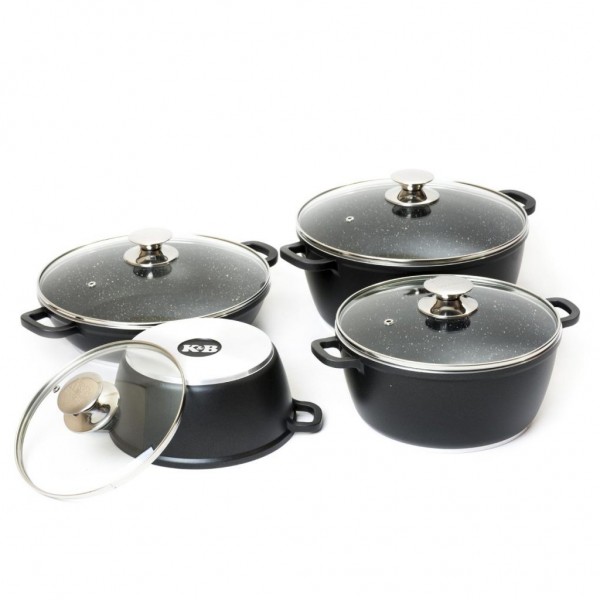 Kavir Cookware Classic 8Pcs Cookware Set