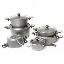 Kavir Cookware Orchid 12Pcs Cookware Set