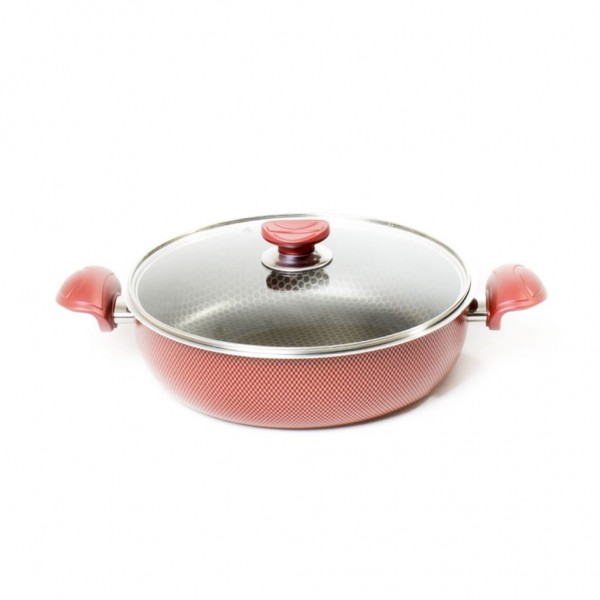 Kavir Cookware Europe Saucepan With Glass Lid-30cm