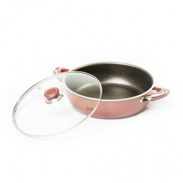 Kavir Cookware Anahita Saucepan With Glass Lid-30cm