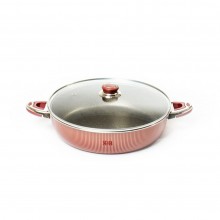 Kavir Cookware Anahita Saucepan With Glass Lid-34cm