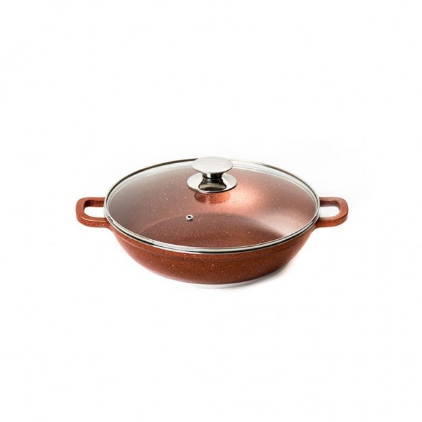 Kavir Cookware Classic Saucepan With Glass Lid-28cm