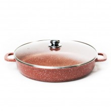 Kavir Cookware Classic Saucepan With Glass Lid-40cm