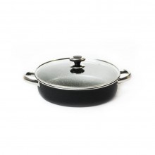 Kavir Cookware Lux Saucepan With Glass Lid-30cm