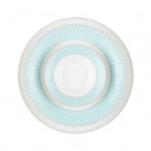 Zarin Iran Shahrzad Zhanti Turquoise 35pcs Dinnerware Set