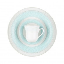 Zarin Iran Shahrzad Zhanti Turquoise 108pcs Dinnerware Set