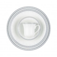 Zarin Iran Shahrzad White Rose 108pcs Dinnerware Set