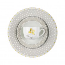 Zarin Iran Italia F Valencia Yellow 102pcs Dinnerware Set