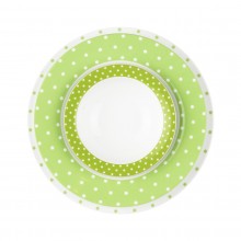 Zarin Iran Italia F Spotty Green 28pcs Dinnerware Set