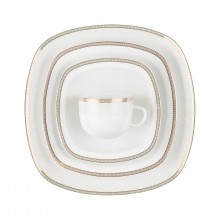 Zarin Iran Quattro Riva Gold 98pcs Dinnerware Set