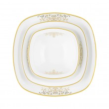 Zarin Iran Quattro Monte Carlo Gold 27pcs Dinnerware Set