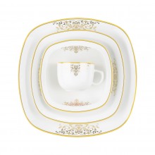 Zarin Iran Quattro Monte Carlo Gold 98pcs Dinnerware Set