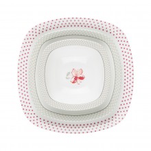 Zarin Iran Quattro Valencia Red 27pcs Dinnerware Set