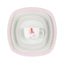 Zarin Iran Quattro Valencia Red 98pcs Dinnerware Set
