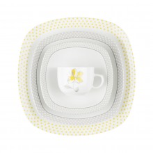 Zarin Iran Quattro Valencia Yellow 98pcs Dinnerware Set