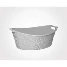 Limon Oval Basin With Steel Handle-L