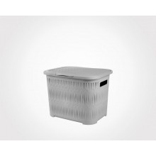 Limon Bamboo Design Rectangular Laundry Basket-S
