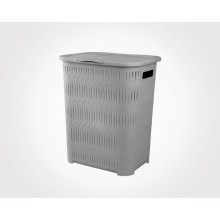 Limon Bamboo Design Rectangular Laundry Basket-H
