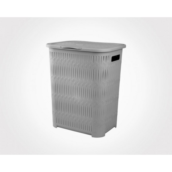 Limon Bamboo Design Rectangular Laundry Basket-H